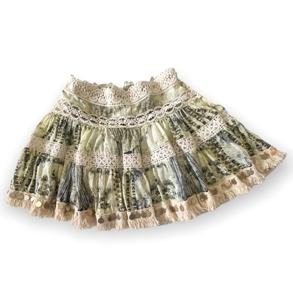 Camilla Dresses & Skirts - Camilla Printed Embellished Mini Skirt, Size M